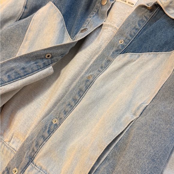 Bershka Denim Bomber Jacket - Picture 5 of 7
